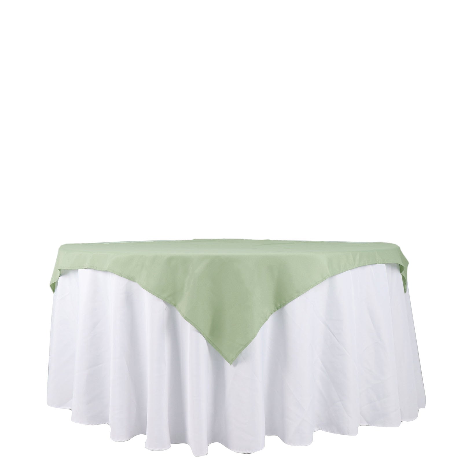 Sage Green Polyester Square Tablecloth 54"x54"
