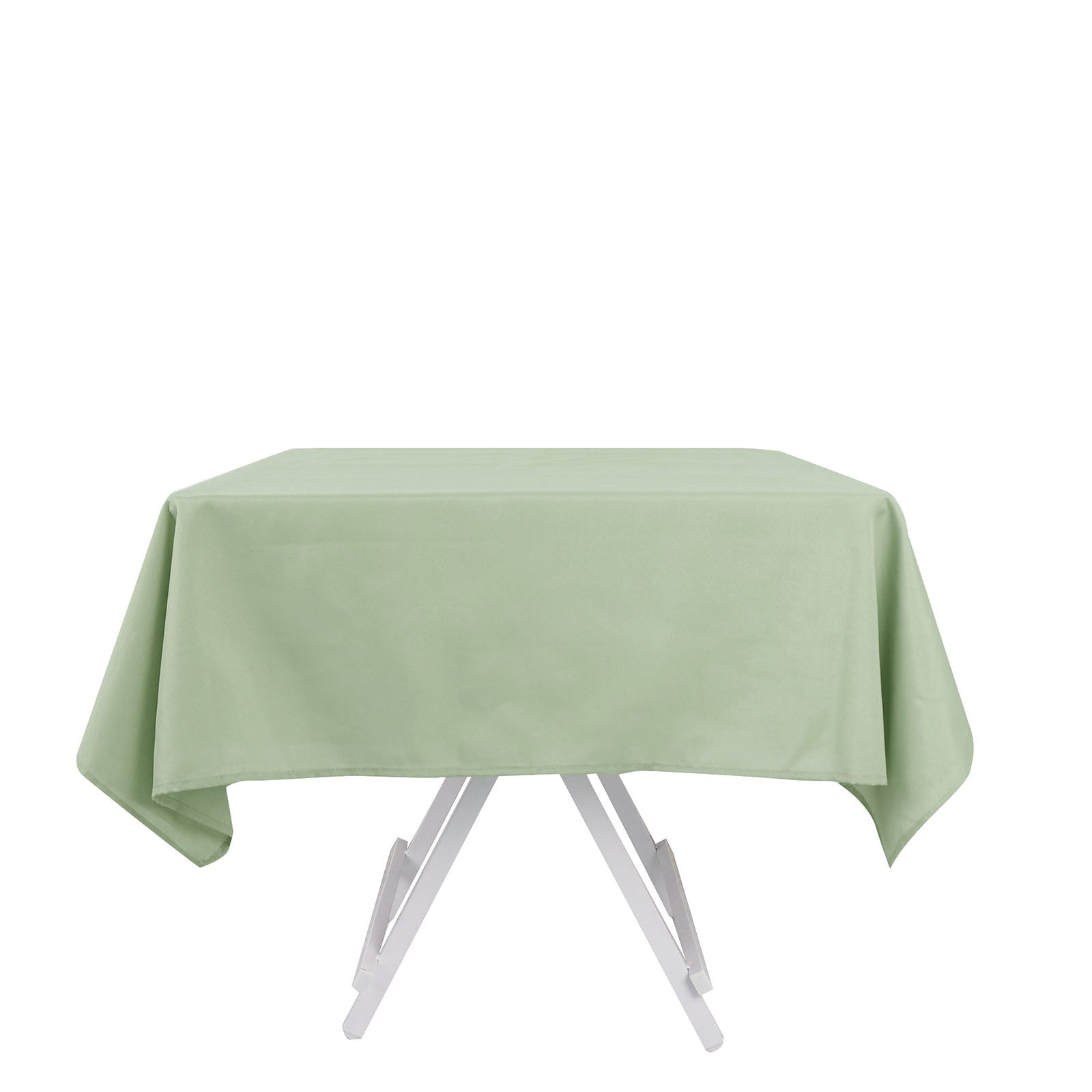 Sage Green Polyester Square Tablecloth 54"x54"