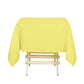Yellow Polyester Square Tablecloth 54"x54"