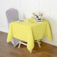 Yellow Polyester Square Tablecloth 54"x54"