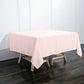 70 Inch Square Polyester Rose Gold Blush Tablecloth