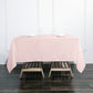 70"x70" Blush Square Seamless Polyester Table Overlay