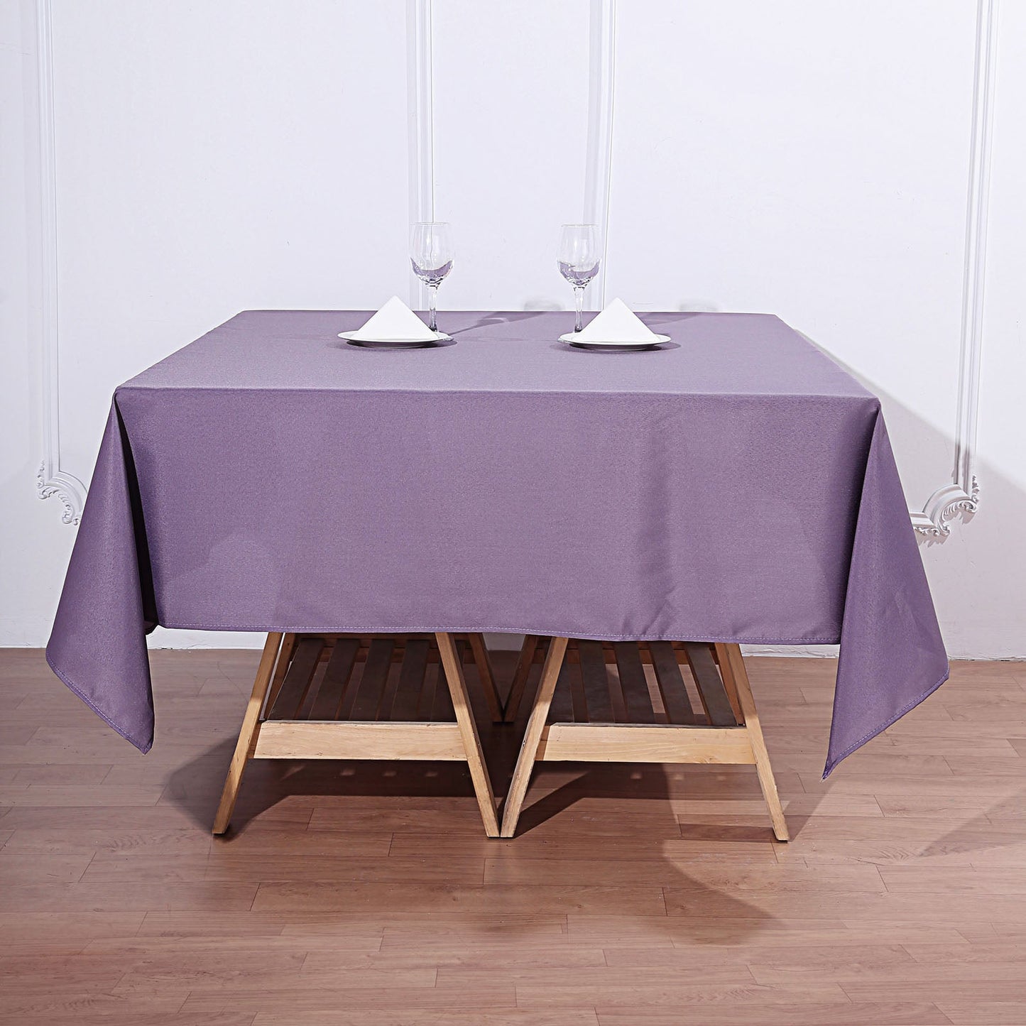 Violet Amethyst Polyester Square Tablecloth 70"x70"