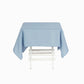 Square Dusty Blue Tablecloth 70 Inch Polyester Material