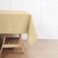 70 Inch Square Polyester Champagne Tablecloth