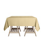 70 Inch Square Champagne Polyester Tablecloth