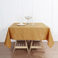 Gold Polyester Square Tablecloth 70"x70"
