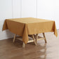 Polyester Square Tablecloth Gold 70 Inch