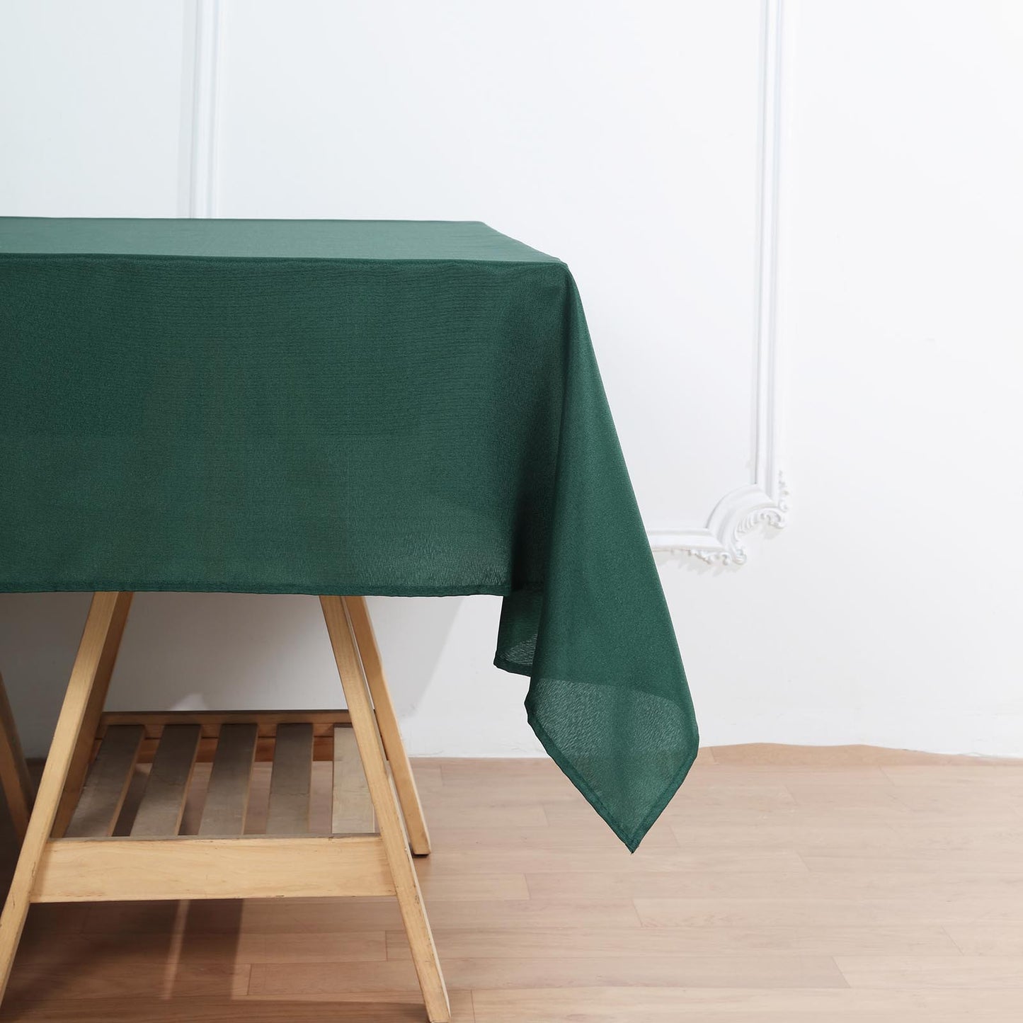 Polyester Square Tablecloth Hunter Emerald Green 70 Inch