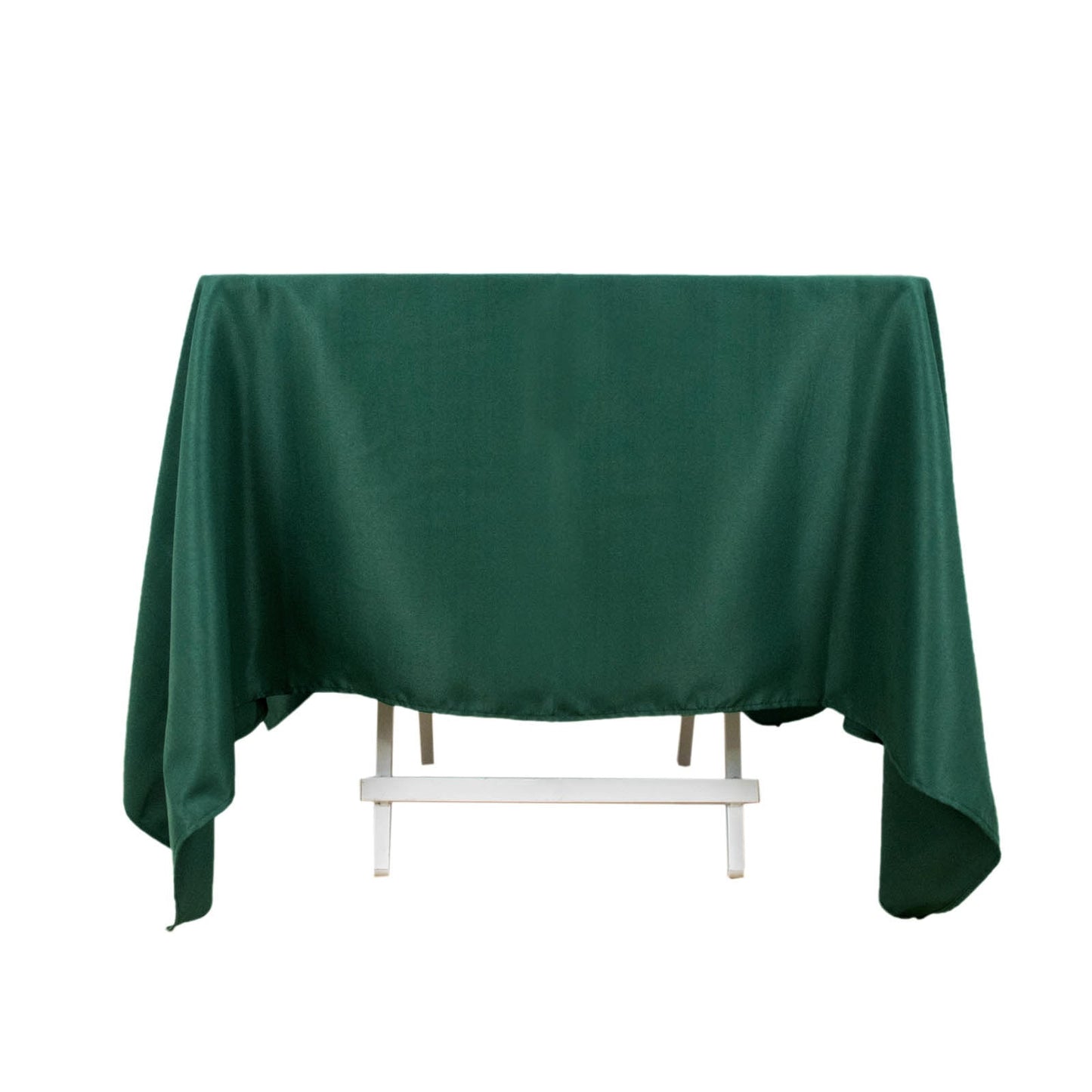 70x70inch Hunter Emerald Green 200 GSM Premium Seamless Polyester Square Tablecloth