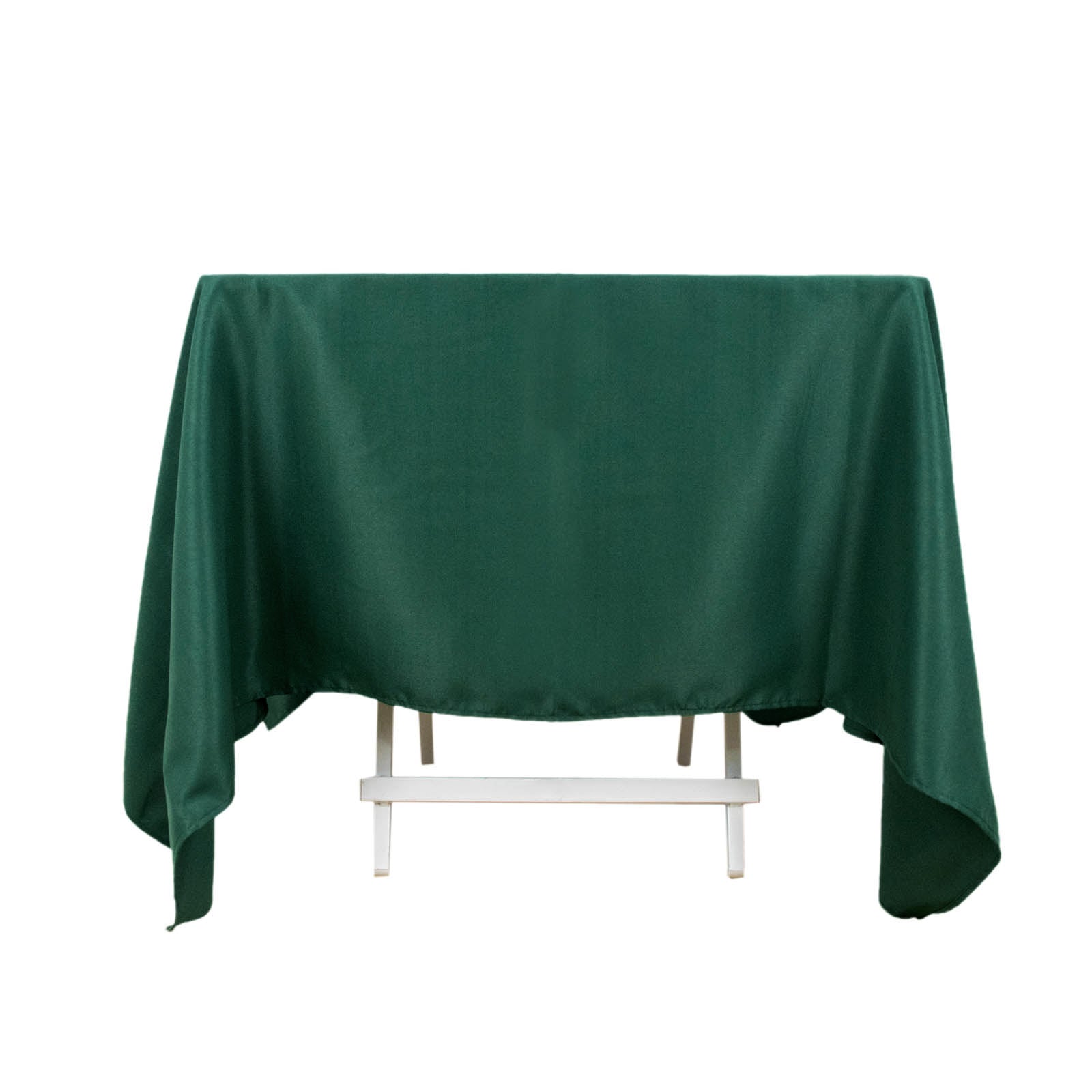 70x70inch Hunter Emerald Green 200 GSM Premium Seamless Polyester Square Tablecloth