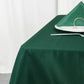 70x70inch Hunter Emerald Green 200 GSM Premium Seamless Polyester Square Tablecloth