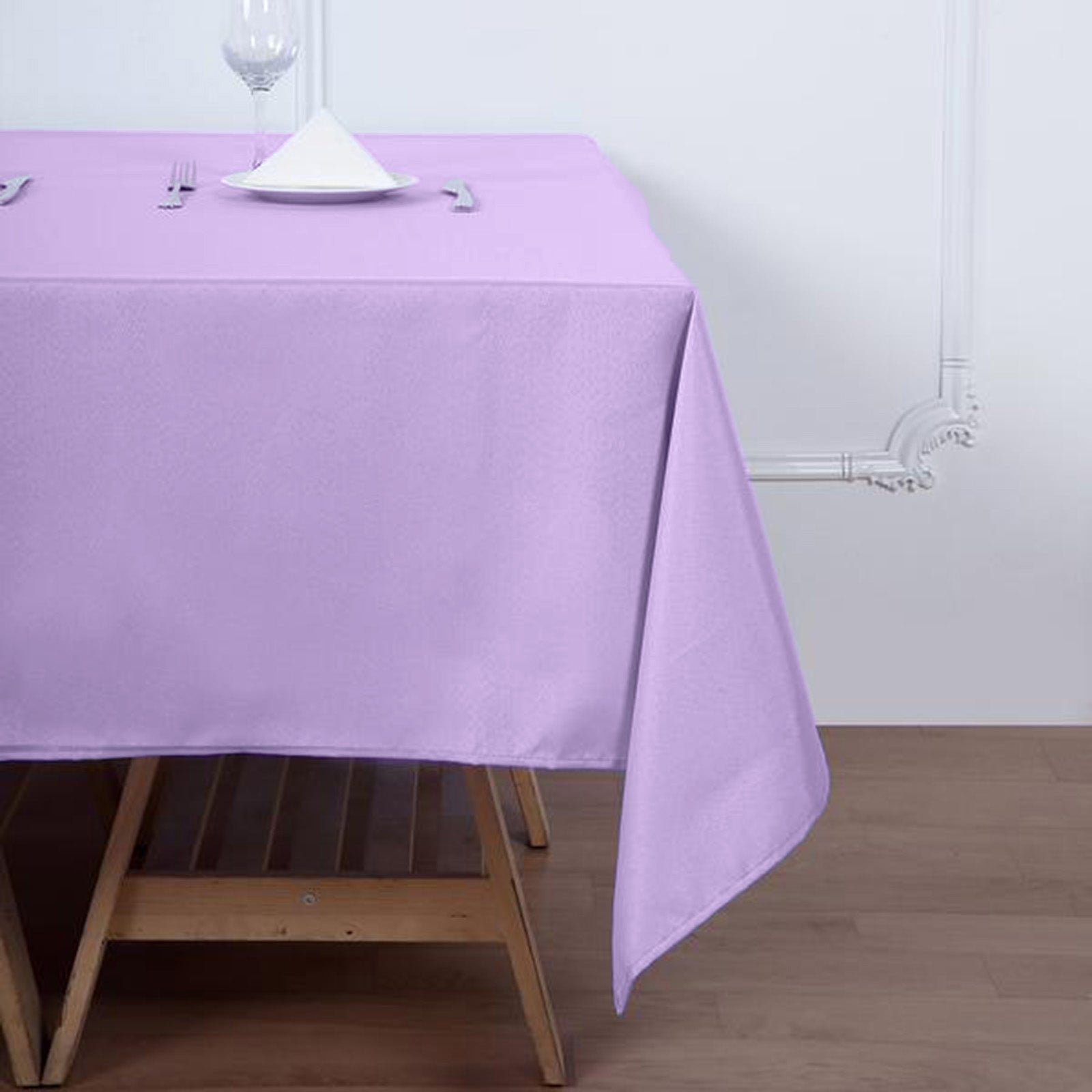 70inch Lavender Lilac Square Polyester Tablecloth