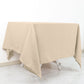70 Inch Nude Square Tablecloth Polyester