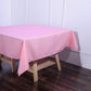 Pink Tablecloth 70 Inch Square in Polyester