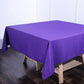 70 Inch Purple Polyester Square Tablecloth
