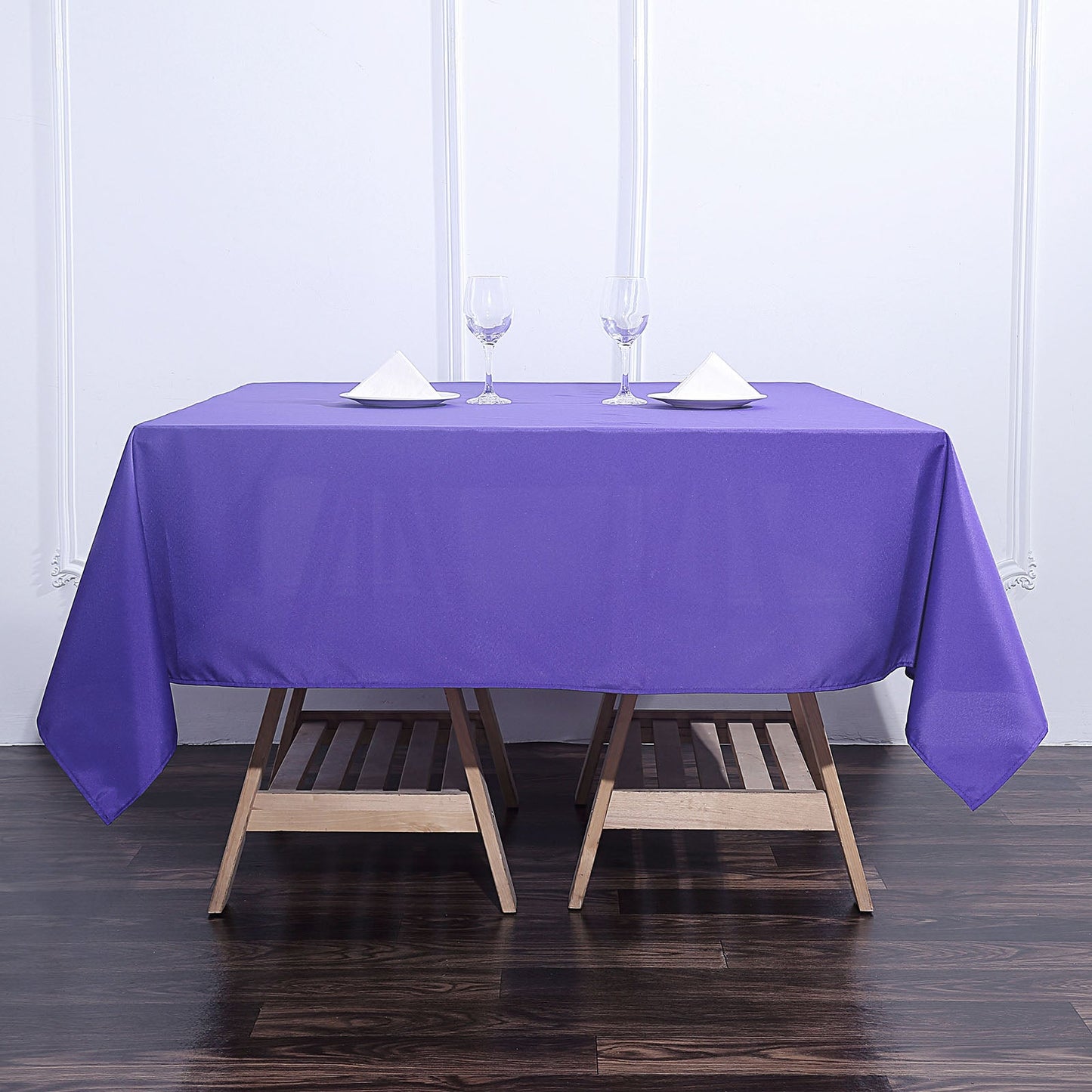 70"x70" Purple Square Seamless Polyester Overlay