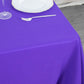 70inch Purple 200 GSM Seamless Premium Polyester Square Table Overlay