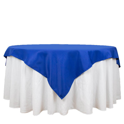 70inch Royal Blue 200 GSM Seamless Premium Polyester Square Table Overlay