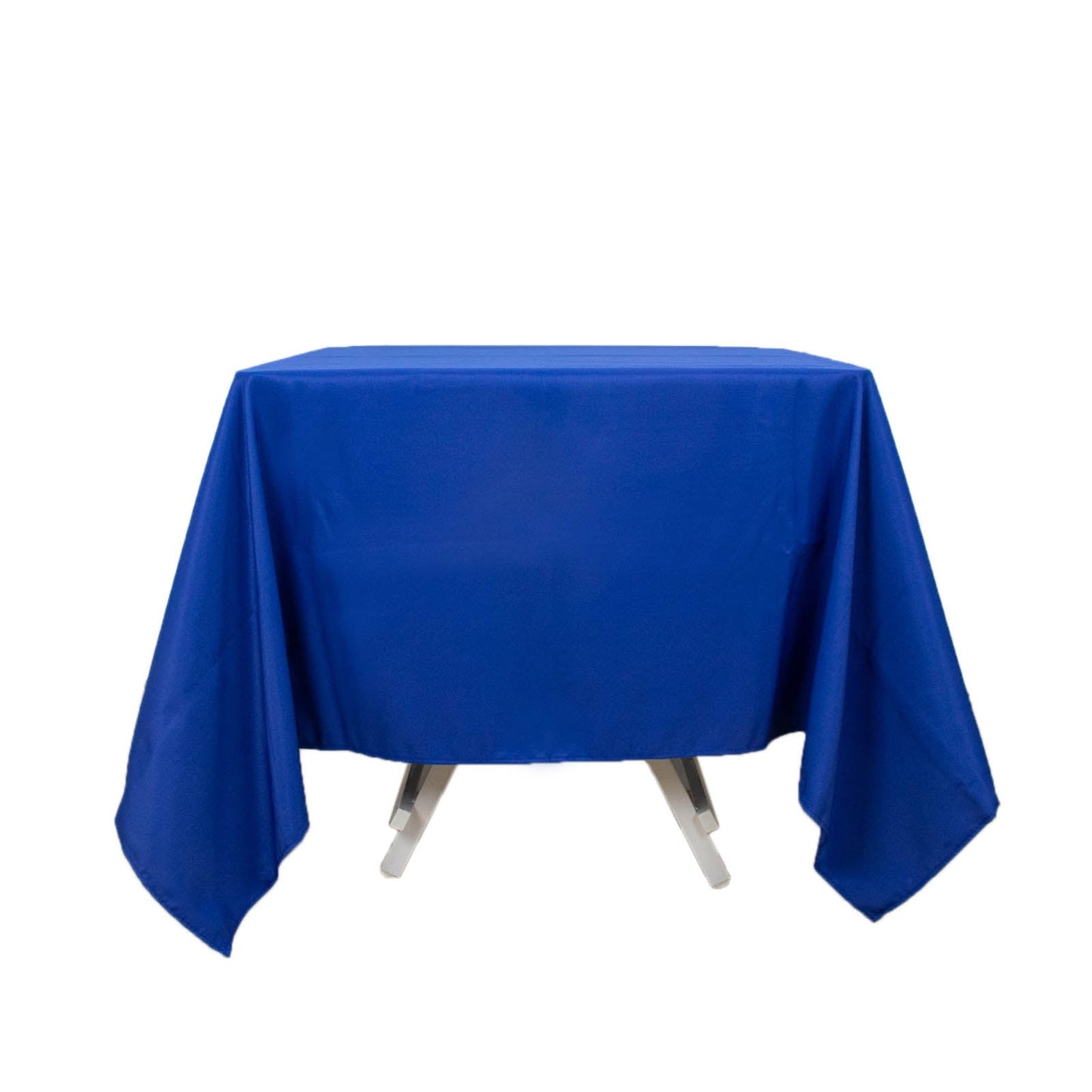 70inch Royal Blue 200 GSM Seamless Premium Polyester Square Tablecloth