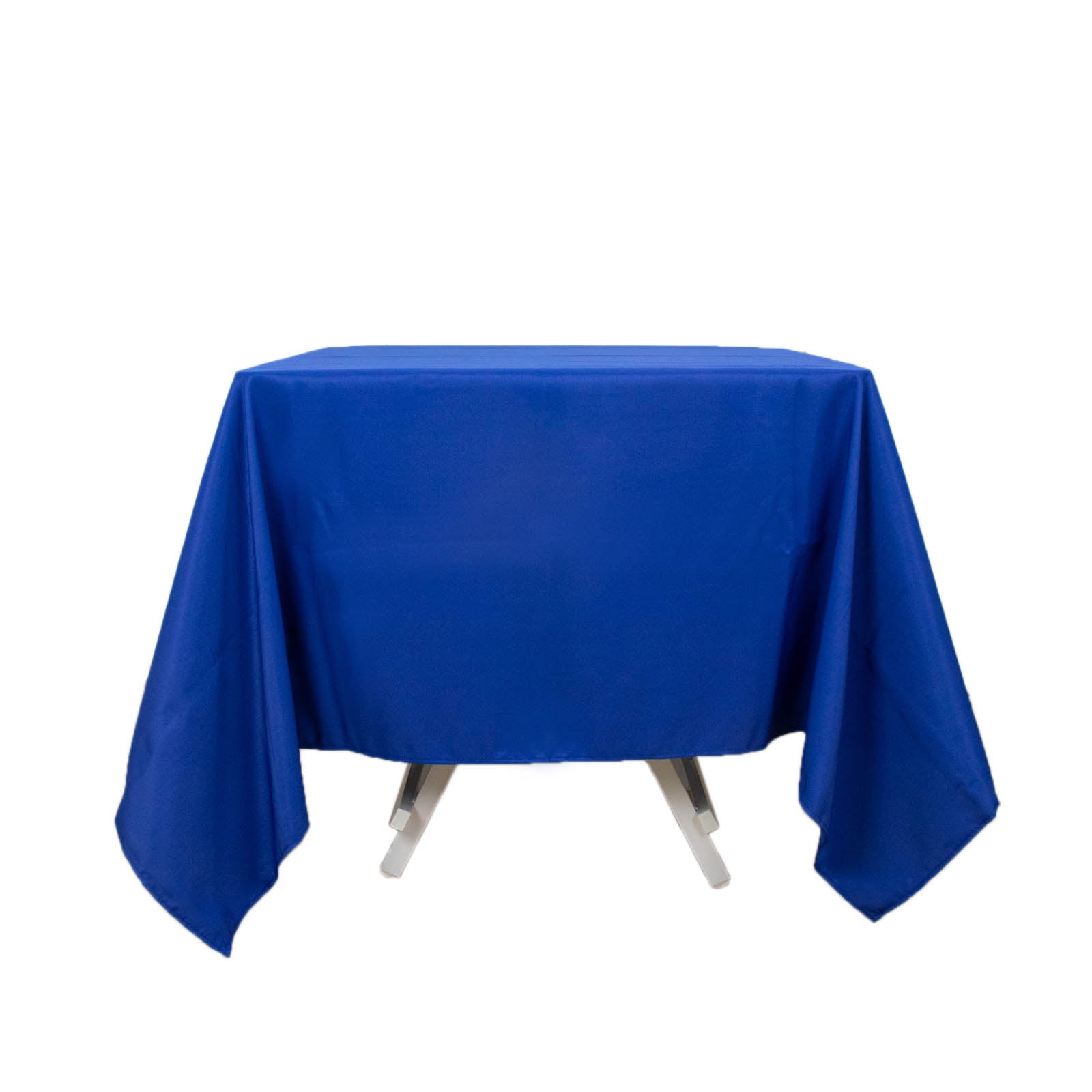70inch Royal Blue 200 GSM Seamless Premium Polyester Square Tablecloth