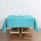 Turquoise Polyester Square Tablecloth 70"x70"