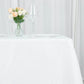 70inch White 200 GSM Seamless Premium Polyester Square Tablecloth