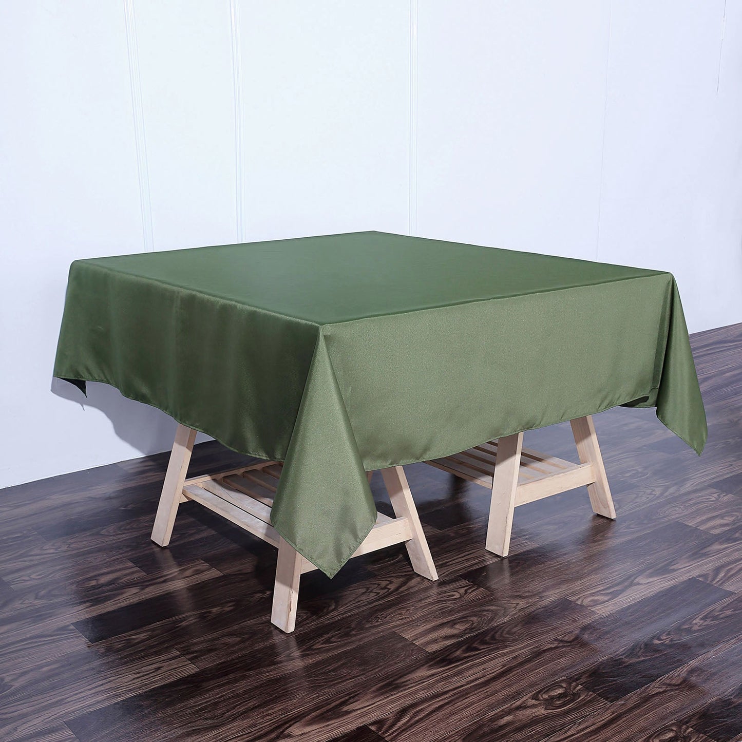 Polyester Square Tablecloth Olive Green 70 Inch