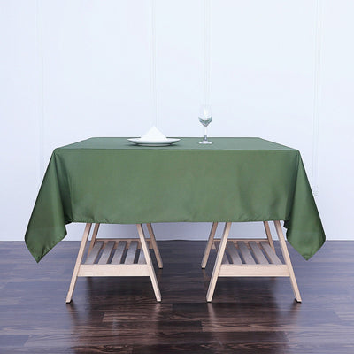 Elevate Your Event with the Olive Green Table Overlay