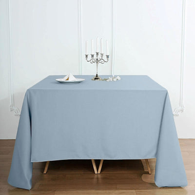 Luxurious Dusty Blue Polyester Table Overlay
