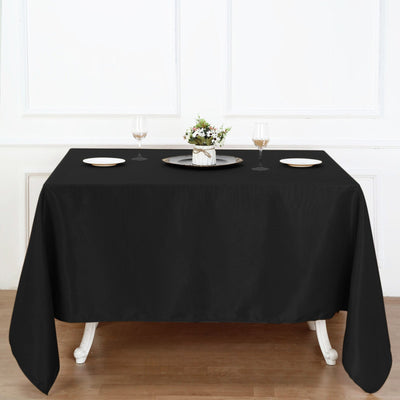 Luxurious Look with Black Polyester Tablecloths