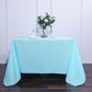 Square Polyester Tablecloth 90 Inch Blue