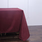 Square Polyester Tablecloth 90 Inch Burgundy
