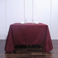Burgundy Polyester Square Tablecloth 90"x90"
