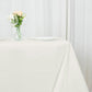 90inch Ivory 200 GSM Seamless Premium Polyester Square Table Overlay