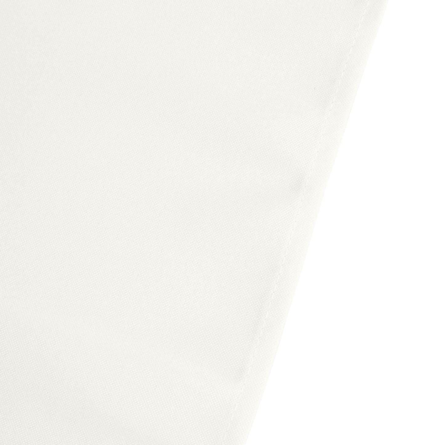 90inch Ivory 200 GSM Seamless Premium Polyester Square Table Overlay