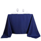 70 inch Navy Blue Square Polyester Tablecloth