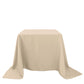 Nude Polyester Tablecloth 90 Inch Square