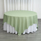 90"x90" Sage Green Seamless Square Polyester Table Overlay