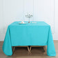 Turquoise Polyester 90 Inch Square Tablecloth