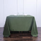 90"x90" Olive Green Seamless Square Polyester Table Overlay