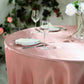 Satin Tablecloth Round 108 Inch in Dusty Rose Color 
