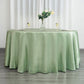 120 inches Sage Green Satin Round Tablecloth