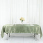 60"x102" Dusty Sage Green Seamless Smooth Satin Rectangular Tablecloth