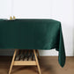 Hunter Emerald Green Color Satin Rectangular Tablecloth 60 Inch x 102 Inch