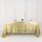 60"x126" Champagne Seamless Satin Rectangular Tablecloth