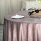 120inch Mauve Seamless Premium Velvet Round Tablecloth, Reusable Linen