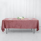 Premium Dusty Rose Velvet Rectangle Seamless Reusable Linen Tablecloth 60 Inch x 102 Inch 