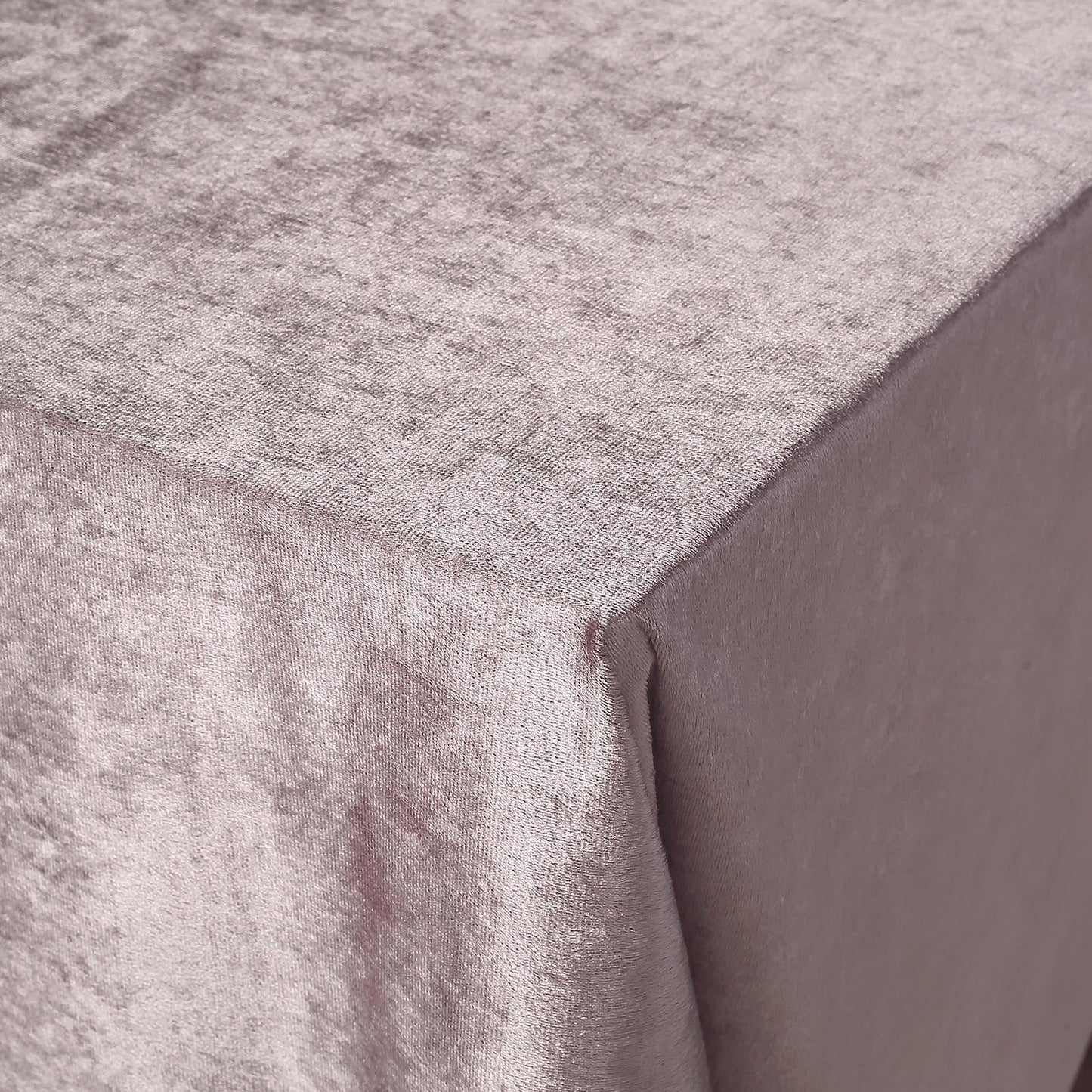 Premium 60 Inch x 102 Inch Seamless Linen Reusable Velvet Rectangle Tablecloth in Mauve Color