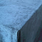 Premium 60 Inch x 102 Inch Seamless Linen Reusable Velvet Rectangle Tablecloth in Navy Blue Color